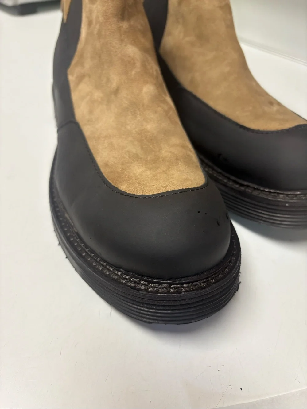 New A.S. 98 Ronny Mens Brown Synthetic Slip OnChelsea Boots (size 46 US 12.5-13)